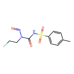 1-(2-fluoroethyl)-3-(4-methylphenyl)sulfonyl-1-nitrosourea structure