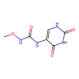 1-(2,4-dioxo-1H-pyrimidin-5-yl)-3-methoxyurea structure