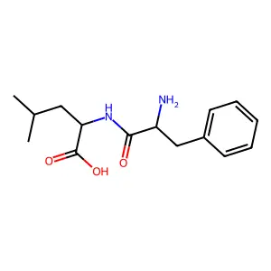 L-Phenylalanyl-L-leucine structure
