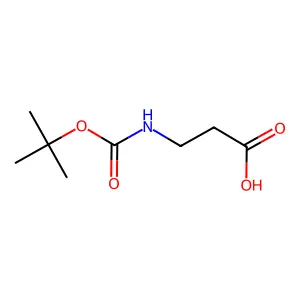 3-[(2-methylpropan-2-yl)oxycarbonylamino]propanoic acid structure