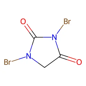 1,3-dibromoimidazolidine-2,4-dione structure
