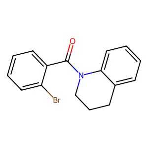 1-(2-bromobenzoyl)-1,2,3,4-tetrahydroquinoline structure
