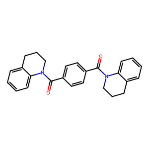 1,1'-[1,4-phenylenedi(carbonyl)]bis-1,2,3,4-tetrahydroquinoline structure