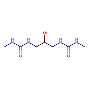 1-[2-hydroxy-3-(methylcarbamoylamino)propyl]-3-methylurea structure