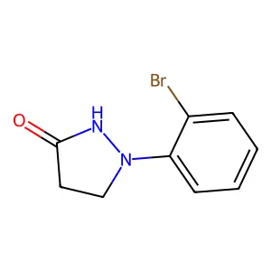 1-(2-bromophenyl)pyrazolidin-3-one structure