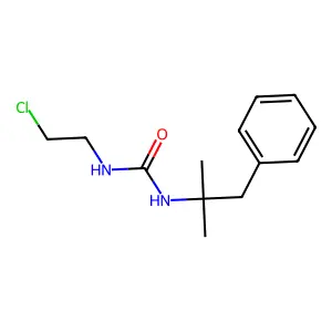 1-(2-chloroethyl)-3-(2-methyl-1-phenylpropan-2-yl)urea structure