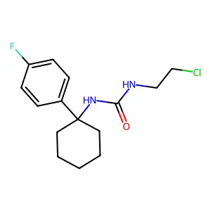 1-(2-chloroethyl)-3-[1-(4-fluorophenyl)cyclohexyl]urea structure