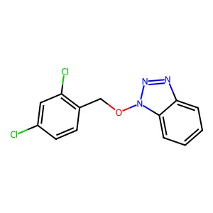 1-[(2,4-dichlorophenyl)methoxy]benzotriazole structure