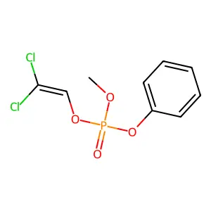 2,2-Dichloroethenyl methyl phenyl phosphate structure