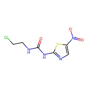 1-(2-chloroethyl)-3-(5-nitro-1,3-thiazol-2-yl)urea structure