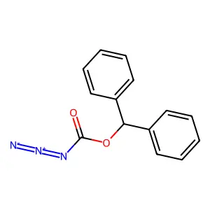 Carbonazidic acid, diphenylmethyl ester structure