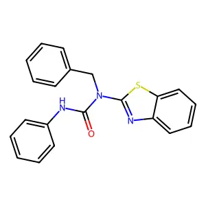 1-(1,3-benzothiazol-2-yl)-1-benzyl-3-phenylurea structure
