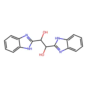 1,2-bis(1H-benzimidazol-2-yl)ethane-1,2-diol structure