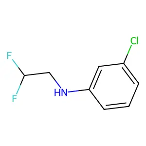 3-chloro-N-(2,2-difluoroethyl)aniline structure