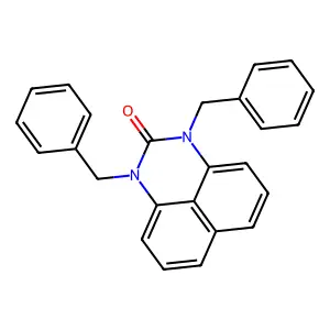 1,3-dibenzyl-1H-perimidin-2(3H)-one structure