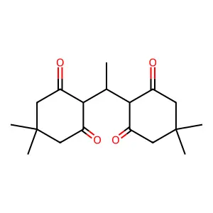 1,1-Bis(4,4-dimethyl-2,6-dioxocyclohexyl)ethane structure