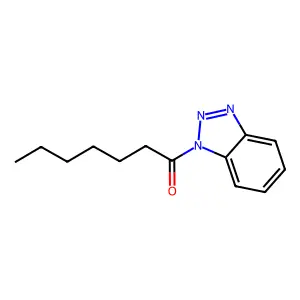 1-(1H-1,2,3-benzotriazol-1-yl)heptan-1-one structure