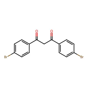 1,3-bis(4-bromophenyl)propane-1,3-dione structure
