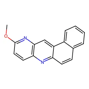 10-methoxynaphtho[2,1-b][1,5]naphthyridine structure