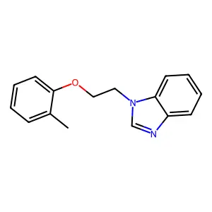 1-[2-(2-methylphenoxy)ethyl]-1H-benzimidazole structure