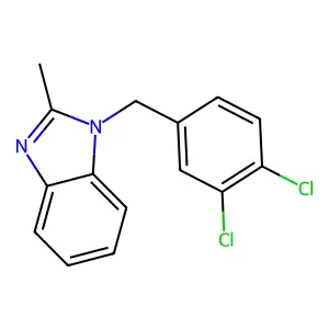 1-(3,4-dichlorobenzyl)-2-methyl-1H-benzimidazole structure