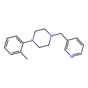 1-(2-methylphenyl)-4-(pyridin-3-ylmethyl)piperazine structure