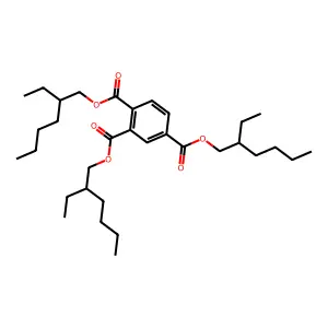 tris(2-ethylhexyl) benzene-1,2,4-tricarboxylate structure