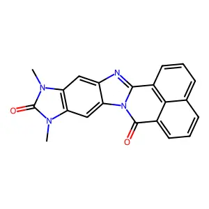 10,12-Dimethyl-10,12-dihydro-7H,11H-benzo[de]imidazo[4',5':5,6]benzimidazo[2,1-a]isoquinoline-7,11-dione structure