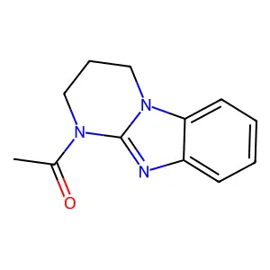 1-(3,4-dihydropyrimido[1,2-a]benzimidazol-1(2H)-yl)ethanone structure