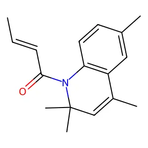 1-(2,2,4,6-Tetramethyl-2H-quinolin-1-yl)-but-2-en-1-one structure