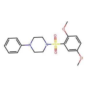 1-(2,5-dimethoxyphenyl)sulfonyl-4-phenylpiperazine structure