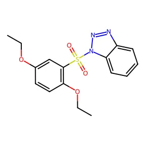 1-[(2,5-diethoxyphenyl)sulfonyl]-1H-benzotriazole structure