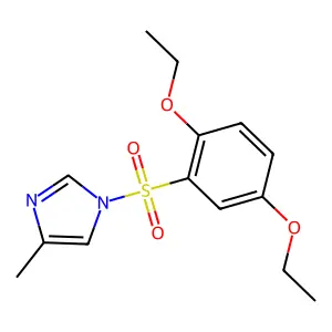1-(2,5-diethoxyphenyl)sulfonyl-4-methylimidazole structure