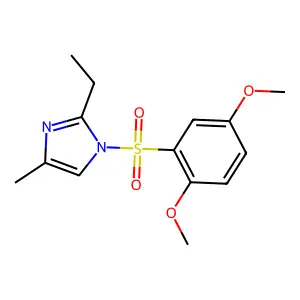 1-(2,5-Dimethoxy-benzenesulfonyl)-2-ethyl-4-methyl-1H-imidazole structure
