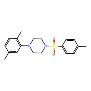 1-(2,5-dimethylphenyl)-4-(4-methylphenyl)sulfonylpiperazine structure