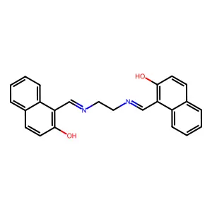 1-[2-[(2-hydroxynaphthalen-1-yl)methylideneamino]ethyliminomethyl]naphthalen-2-ol structure