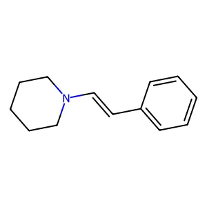 1-(2-phenylethenyl)piperidine structure