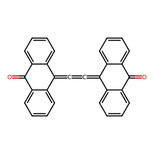 10-[2-(10-oxoanthracen-9-ylidene)ethenylidene]anthracen-9-one structure