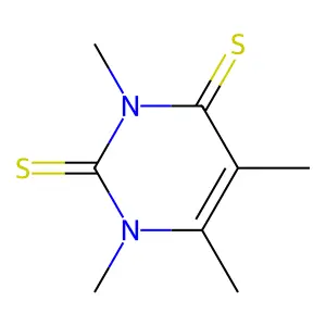 1,3,5,6-tetramethylpyrimidine-2,4-dithione structure