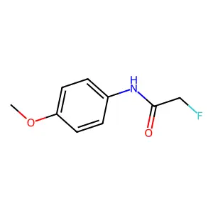 p-ACETANISIDIDE, 2-FLUORO- structure