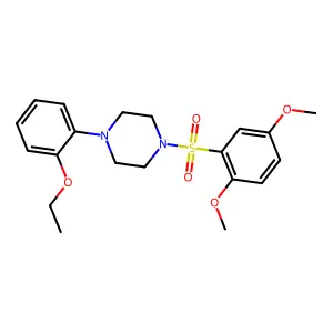 1-(2,5-Dimethoxy-benzenesulfonyl)-4-(2-ethoxy-phenyl)-piperazine structure