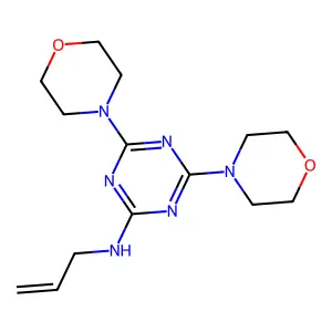1,3,5-Triazine, 2-allylamino-4,6-bis(4-morpholyl)- structure