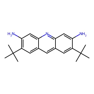 ACRIDINE, 3,6-DIAMINO-2,7-DI-tert-BUTYL- structure