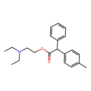 2-(diethylamino)ethyl 2-(4-methylphenyl)-2-phenylacetate structure