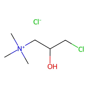 (3-chloro-2-hydroxypropyl)-trimethylazanium chloride structure