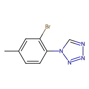 1-(2-bromo-4-methylphenyl)tetrazole structure