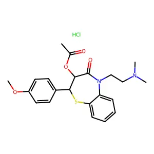 Diltiazem hydrochloride structure