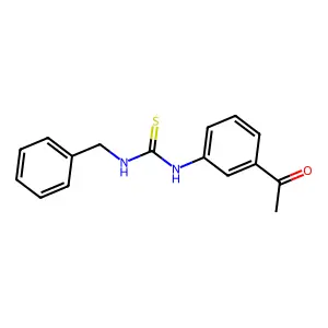 1-(3-acetylphenyl)-3-benzylthiourea structure