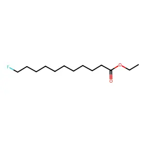 ethyl 11-fluoroundecanoate structure