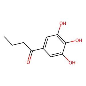 1-(3,4,5-trihydroxyphenyl)butan-1-one structure
